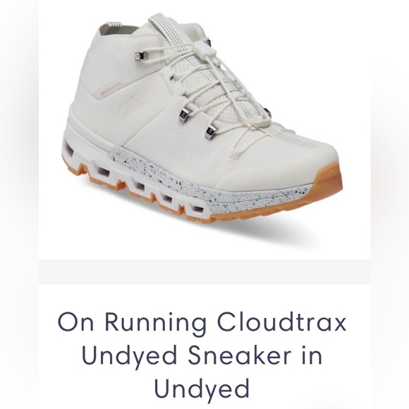On Running Shoes - On Running Cloudtrax Women’s Size 8 Undyed Hiking / Street Shoe Water Repellent